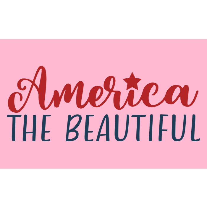 America The Beautiful 4th Of July Bumper Sticker