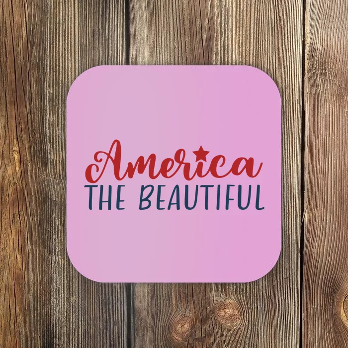 America The Beautiful 4th Of July Coaster