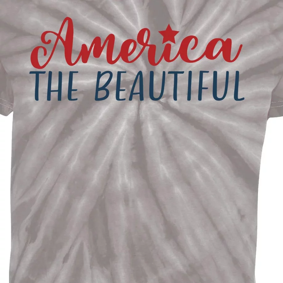 America The Beautiful 4th Of July Kids Tie-Dye T-Shirt