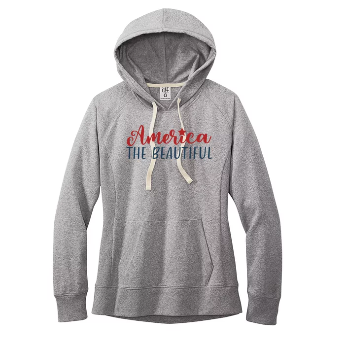 America The Beautiful 4th Of July Women's Fleece Hoodie