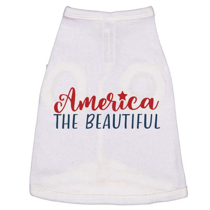 America The Beautiful 4th Of July Doggie Tank