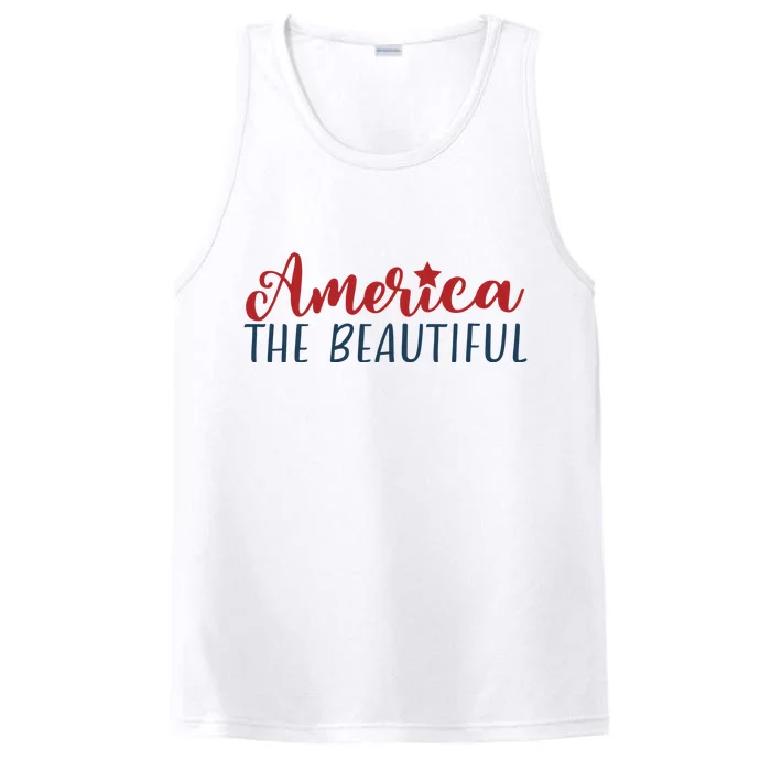 America The Beautiful 4th Of July Performance Tank