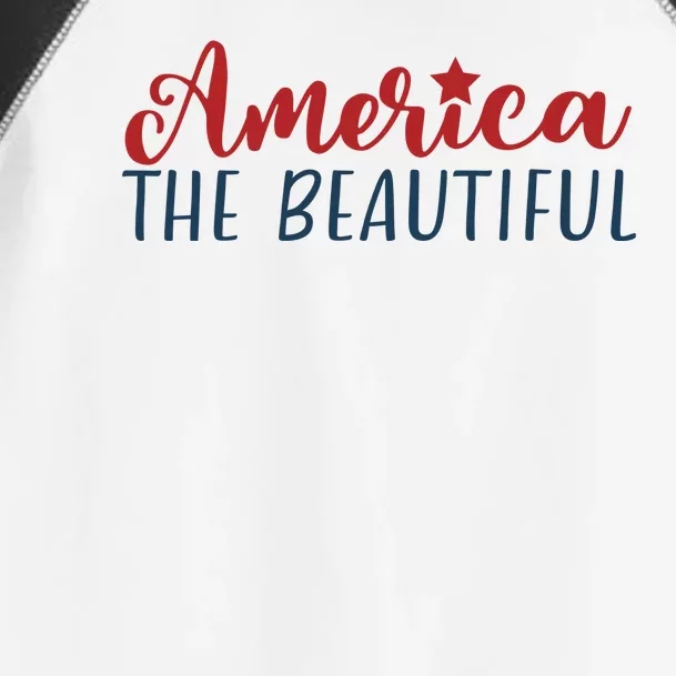 America The Beautiful 4th Of July Toddler Fine Jersey T-Shirt