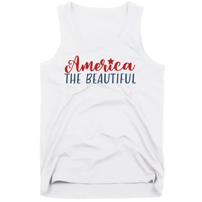 America The Beautiful 4th Of July Tank Top