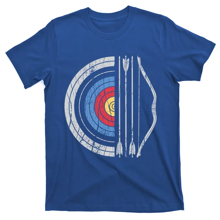 Archery Target Bow And Arrow Archer Retro Vintage Gift T-Shirt