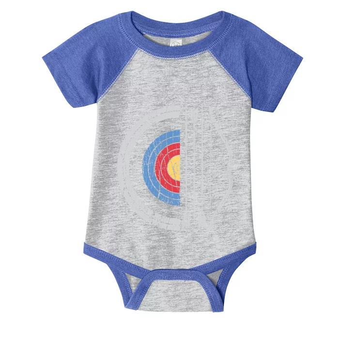 Archery Target Bow And Arrow Archer Retro Vintage Gift Infant Baby Jersey Bodysuit