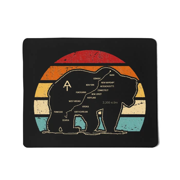 Appalachian Trail Bear Symbol Of Appalachian National Park Mousepad