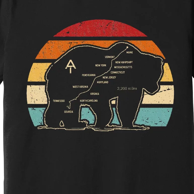 Appalachian Trail Bear Symbol Of Appalachian National Park Premium T-Shirt