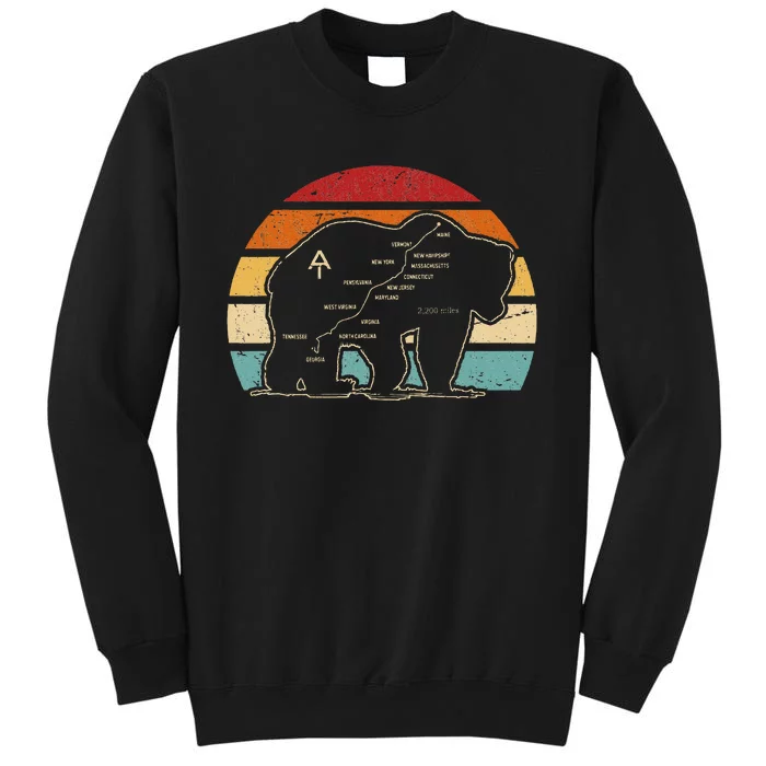 Appalachian Trail Bear Symbol Of Appalachian National Park Tall Sweatshirt