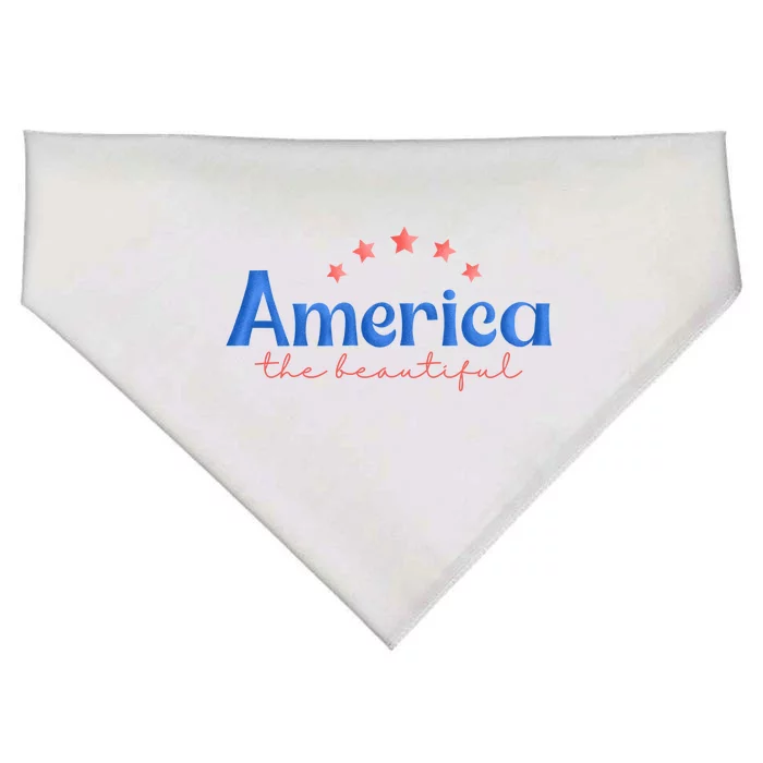 America The Beautiful 4th Of July Star USA-Made Doggie Bandana