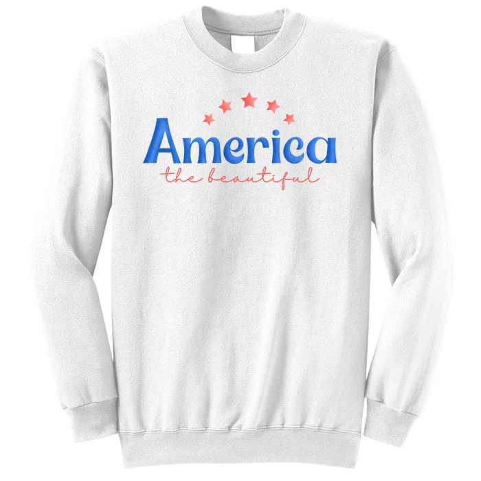 America The Beautiful 4th Of July Star Sweatshirt