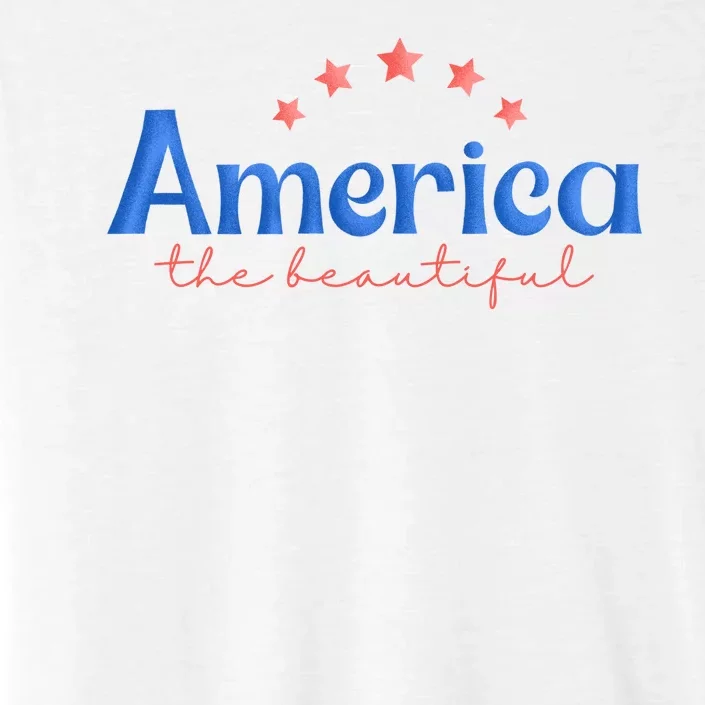 America The Beautiful 4th Of July Star ChromaSoft Performance T-Shirt