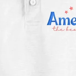 America The Beautiful 4th Of July Star Dry Zone Grid Performance Polo