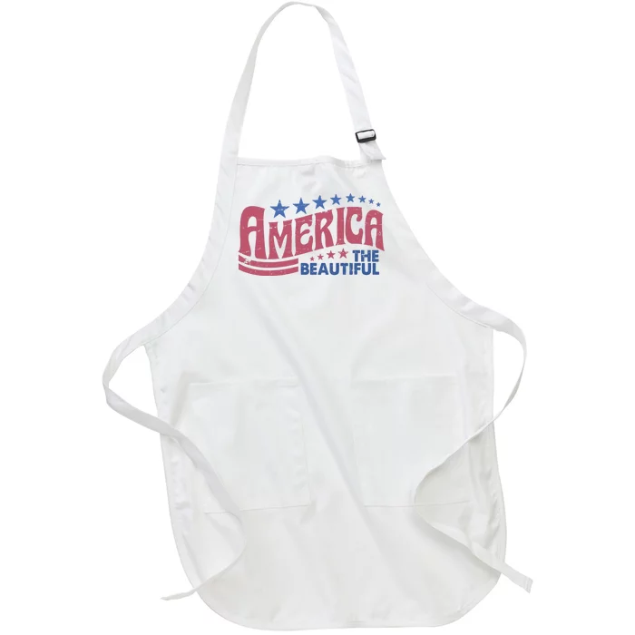 America The Beautiful Vintage Full-Length Apron With Pocket