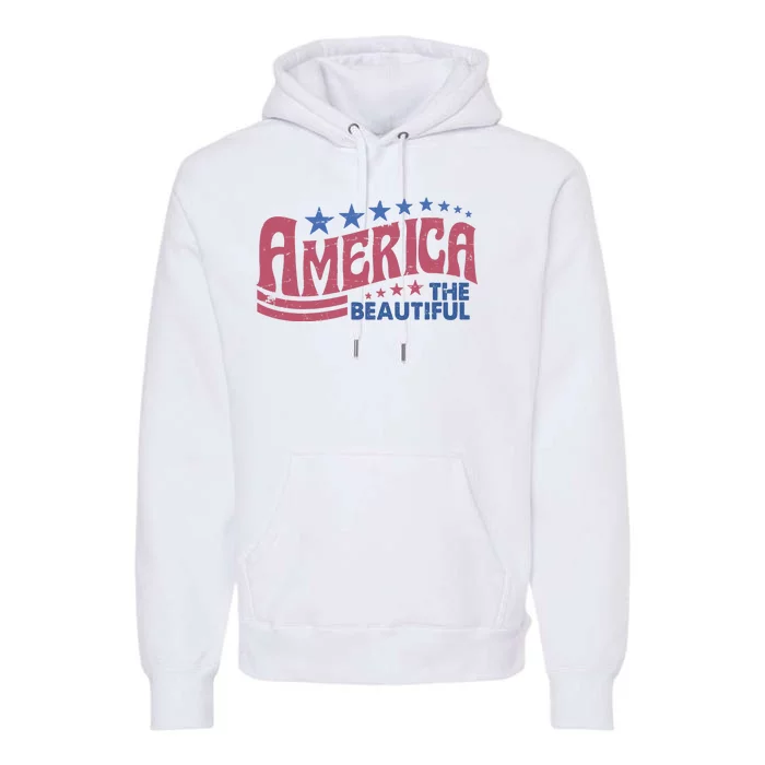 America The Beautiful Vintage Premium Hoodie