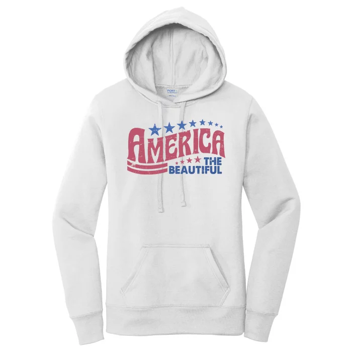 America The Beautiful Vintage Women's Pullover Hoodie