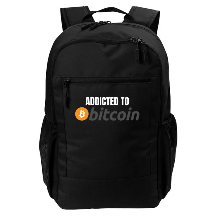 Addicted To Bitcoin, Bitcoin Accepted Here, Bitcoin To The Moon, HODL Bitcoin Cr Daily Commute Backpack