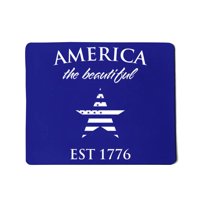 America The Beautiful Est 1776 Gift Mousepad