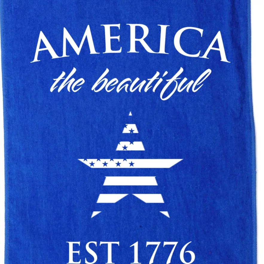 America The Beautiful Est 1776 Gift Platinum Collection Golf Towel