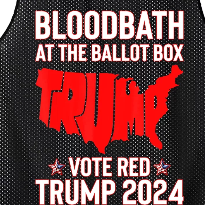 At The Ballot Box 2024 Vote Red Usa Map Maga Mesh Reversible Basketball Jersey Tank