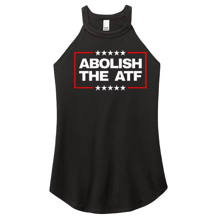 Abolish The Bureau Of Alcohol Tobacco And Firearms Women’s Perfect Tri Rocker Tank