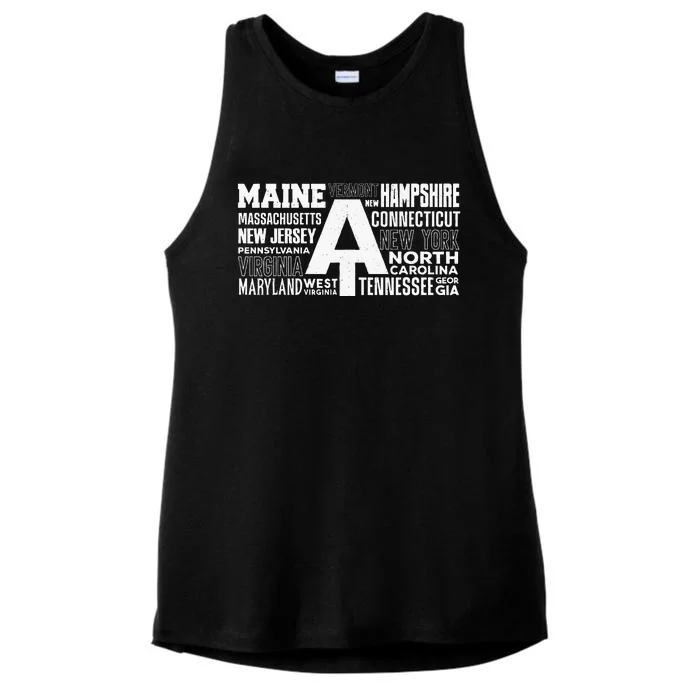 Appalachian Trail Bear Symbol Of Appalachian National Park Ladies Tri-Blend Wicking Tank