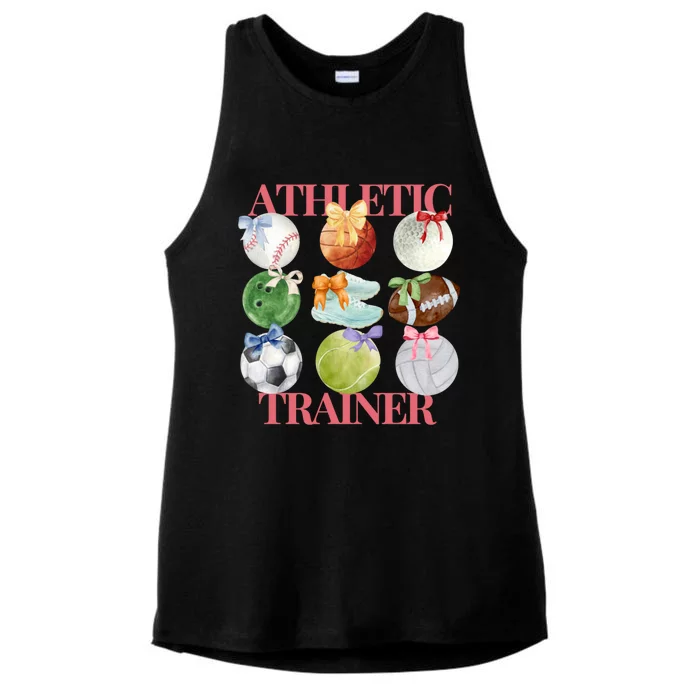 Athletic Trainer Bow Sports Ladies Tri-Blend Wicking Tank