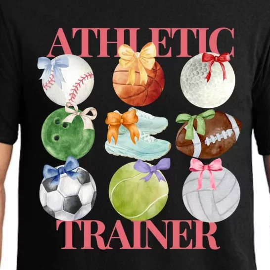 Athletic Trainer Bow Sports Pajama Set