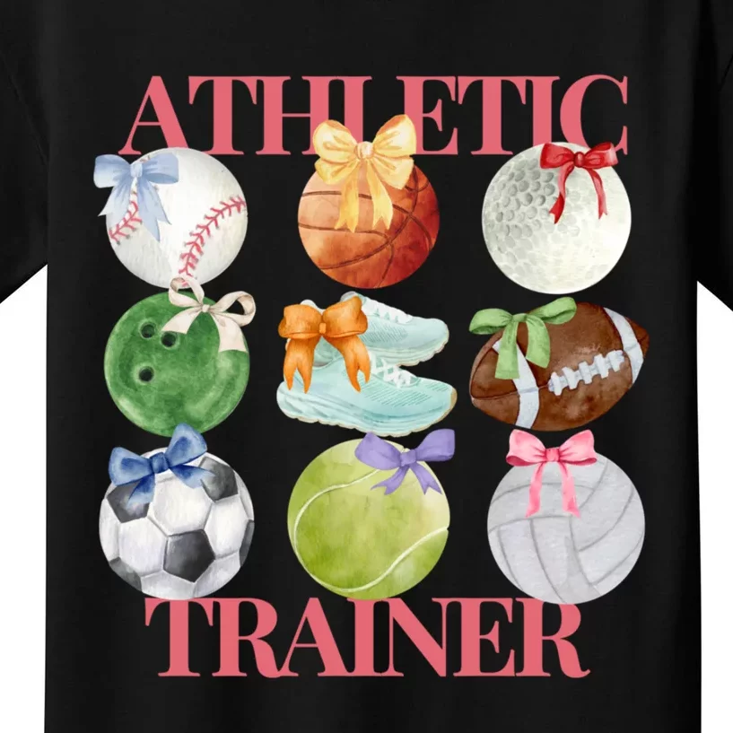 Athletic Trainer Bow Sports Kids T-Shirt