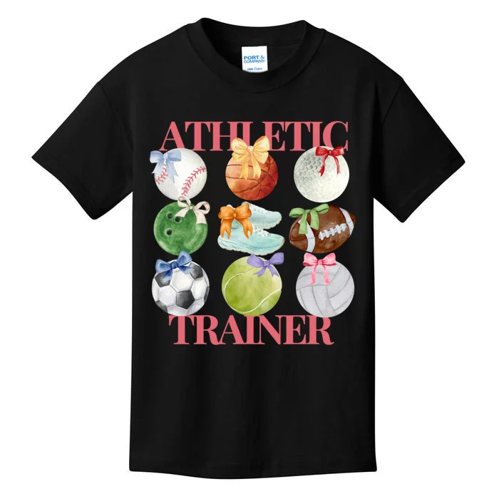 Athletic Trainer Bow Sports Kids T-Shirt