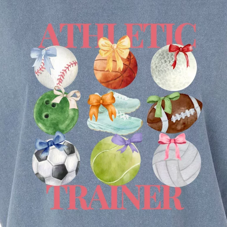 Athletic Trainer Bow Sports Garment-Dyed Women's Muscle Tee