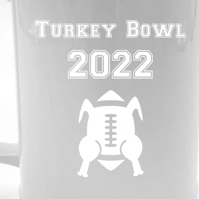 Annual Turkey Bowl Football Sport Lover Funny Thanksgiving Front & Back Beer Stein