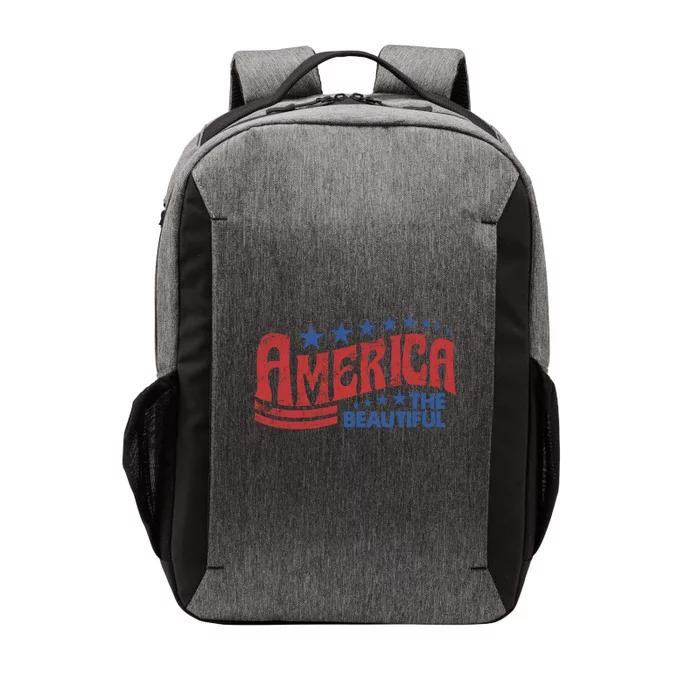 America The Beautiful 4th Of July Vintage Cute Gift Vector Backpack