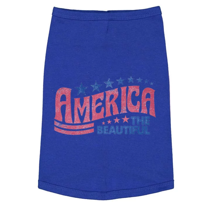 America The Beautiful Cool Gift Doggie Tank