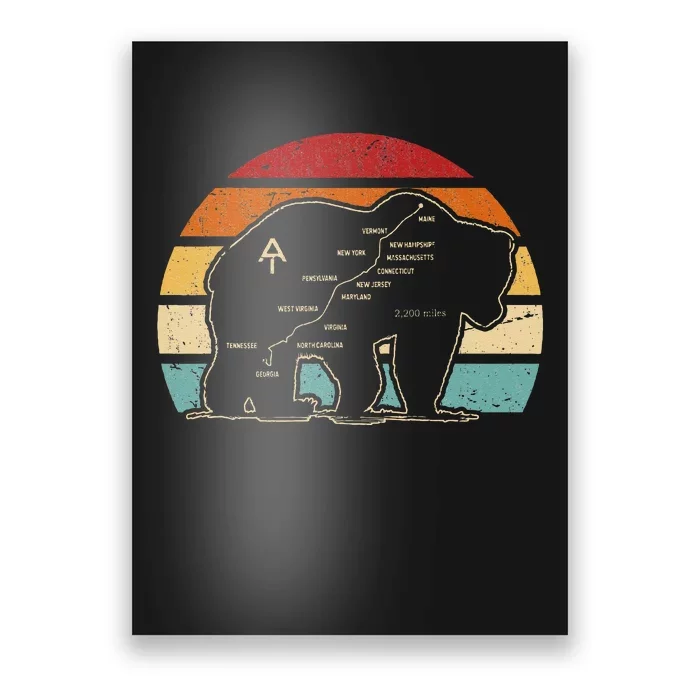 Appalachian Trail Bear Symbol Of Appalachian National Park Poster