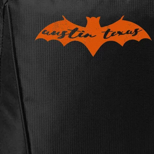 Austin Texas Burnt Orange Bat Congress Ave Bridge Halloween City Backpack