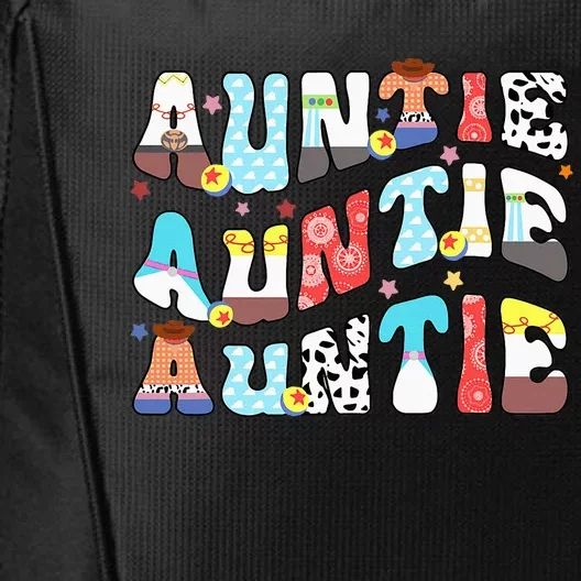 Auntie Toy Birthday Story Family Matching Birthday Boy City Backpack