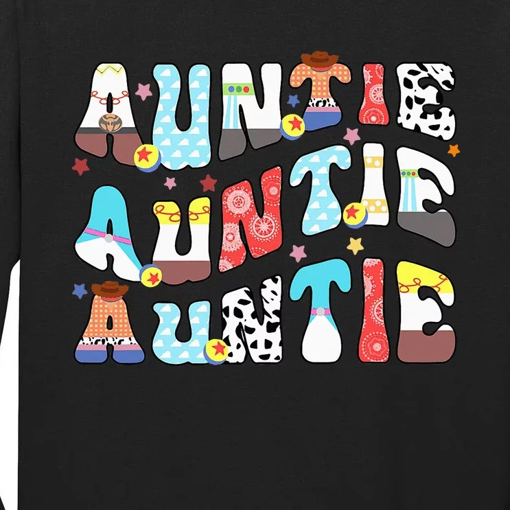 Auntie Toy Birthday Story Family Matching Birthday Boy Tall Long Sleeve T-Shirt