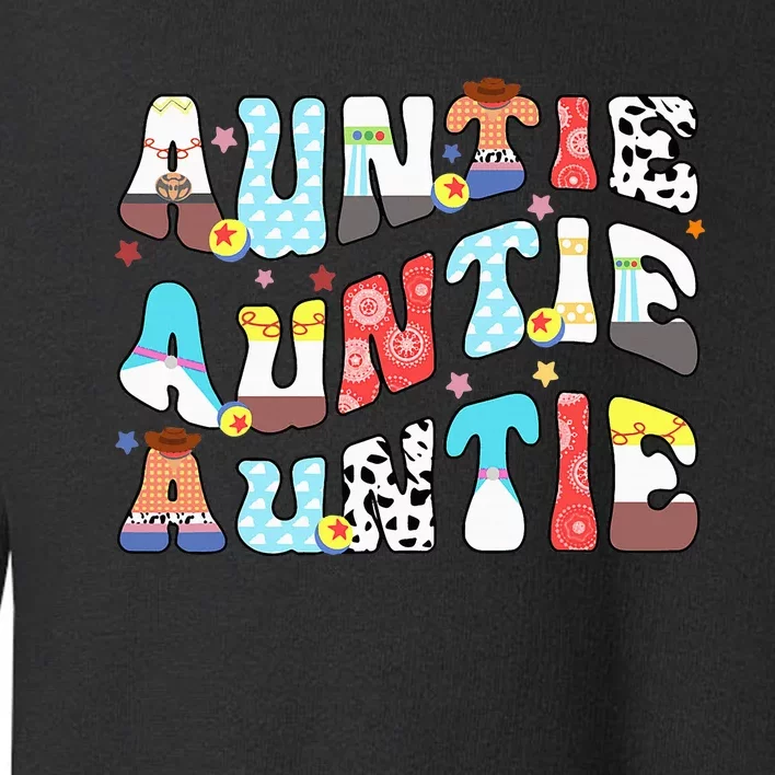 Auntie Toy Birthday Story Family Matching Birthday Boy Toddler Sweatshirt