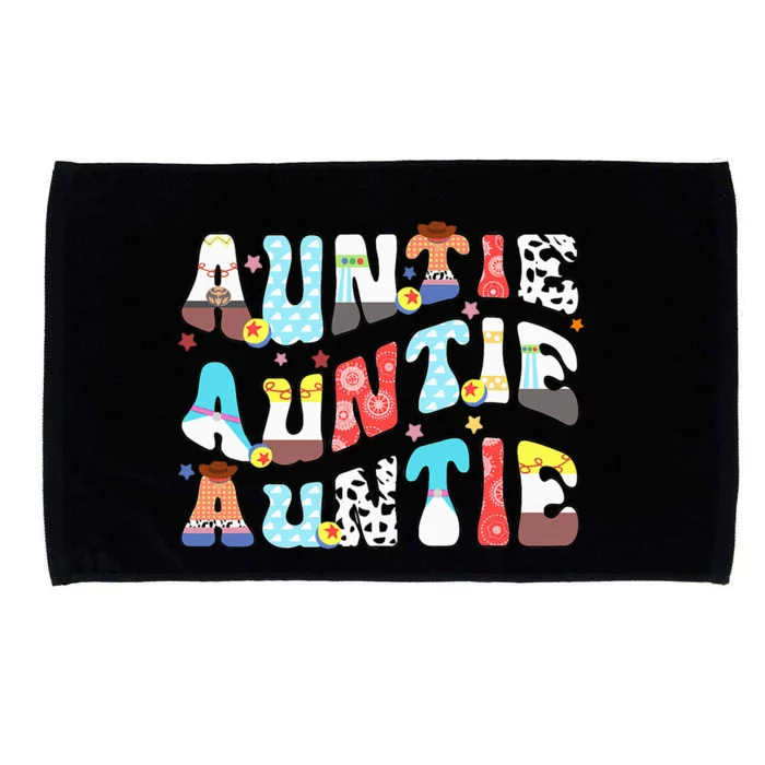 Auntie Toy Birthday Story Family Matching Birthday Boy Microfiber Hand Towel