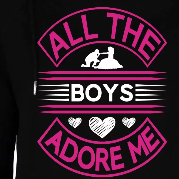 All The Boys Adore Me Womens Funnel Neck Pullover Hood