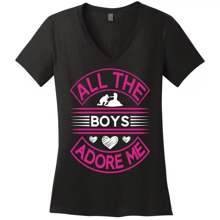 All The Boys Adore Me Women's V-Neck T-Shirt