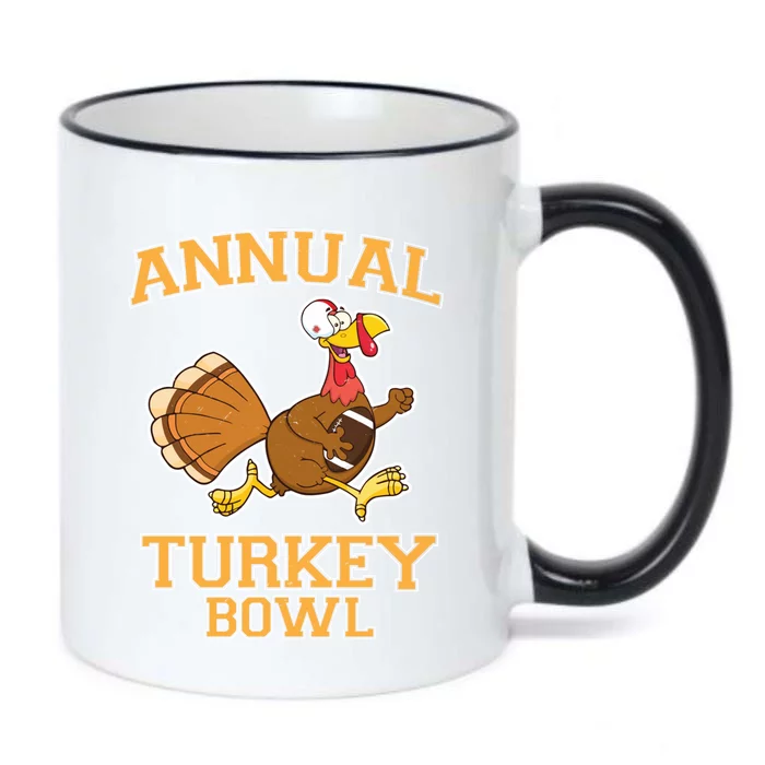 Annual Turkey Bowl Football Sport Lover Funny Thanksgiving Cute Gift Black Color Changing Mug