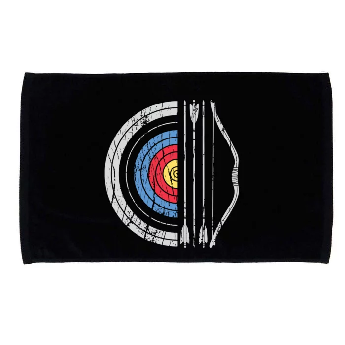 Archery Target Bow And Arrow Archer Retro Vintage Men Women Microfiber Hand Towel