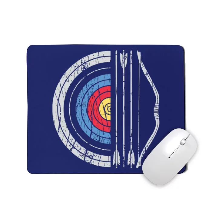 Archery Target Bow And Arrow Archer Retro Vintage Men Women Mousepad