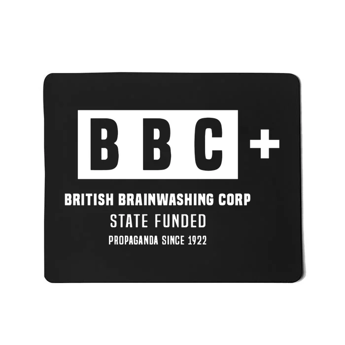 Andrew Tate Bbc British Brainwashing Corp State Funded Mousepad