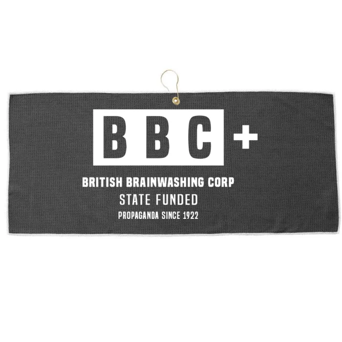 Andrew Tate Bbc British Brainwashing Corp State Funded Large Microfiber Waffle Golf Towel