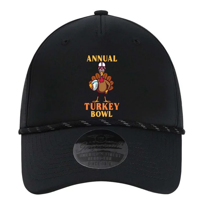 Annual Turkey Bowl Funny Thanksgiving Turkey Day Football Great Gift Performance The Dyno Cap