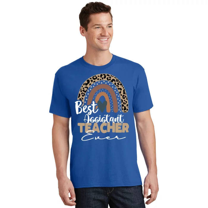 Assistant Teacher Boho Rainbow Teacher Appreciation Gift T-Shirt