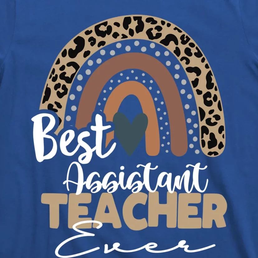 Assistant Teacher Boho Rainbow Teacher Appreciation Gift T-Shirt